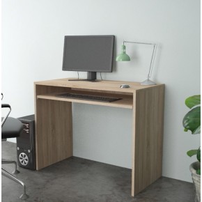 Scrivania 90 Rovere Porta Pc Salvaspazio con Ripiano Estraibile Ufficio Consolle