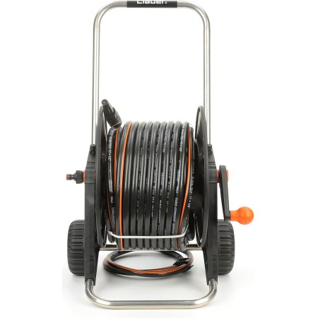 Avvolgitubo Manuale Porta Tubo Acqua per Innaffiare Lancia Giardino Carrello