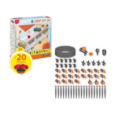 Kit Micro Irrigazione a Goccia 20 Gocciolatori Automatico Gocciolante Innaffiare