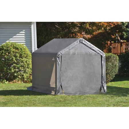 Gazebo Capanno in PVC Gazebo Ricovero per Attrezzi da Giardino Box Capannone