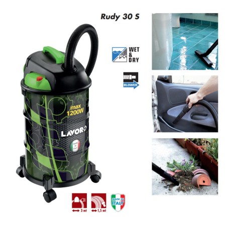 Lavor Bidone Aspiratutto 1200 w Aspirapolvere Liquidi Solidi Professionale Auto