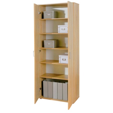 Mobile 2 Ante Rovere con Ripiani Scarpiera Armadio Ufficio Multiuso Camera Letto