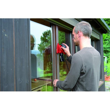 Einhell Levigatrice Angolare Palmare Mouse con Aspiratore Triangolare per Legno