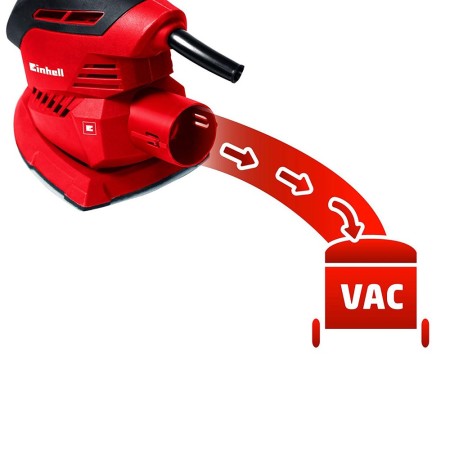 Einhell Levigatrice Angolare Palmare Mouse con Aspiratore Triangolare per Legno