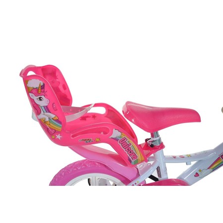 Bicicletta Bambina 12 Pollici 3 4 5 Anni Unicorno con Rotelle Freno Bici Bimba