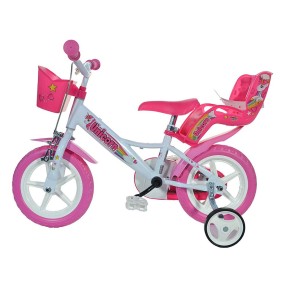 Bicicletta Bambina 12 Pollici 3 4 5 Anni Unicorno con Rotelle Freno Bici Bimba 2
