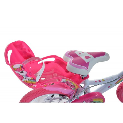 Bicicletta Bambina 14 Pollici 3 4 5 6 Anni Unicorno con Rotelle Freno Bici Bimba