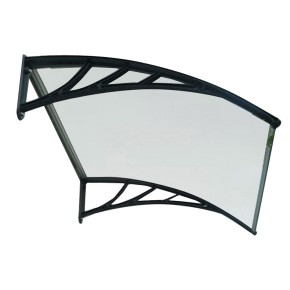 Pensilina Tettoia 150x100 Policarbonato Trasparente Porta Finestra Alveolare