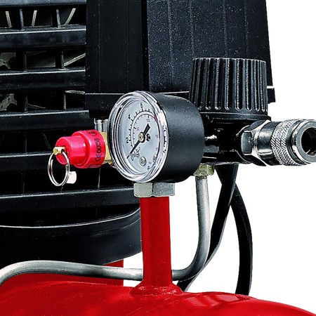 Compressore Aria Einhell 24 Lt Litri Compatto Manometro Elettrico Ruote Valvola 