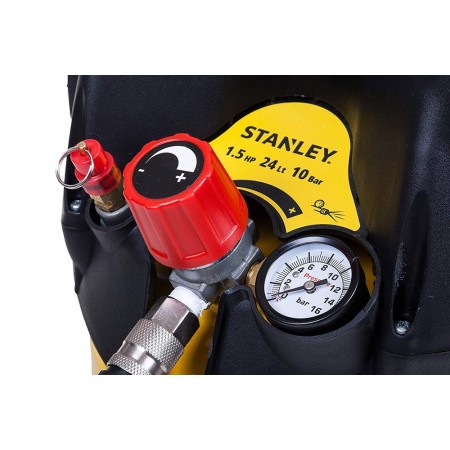 Compressore Aria Stanley 24 Lt Litri Verticale Compatto Elettrico Ruote Valvola