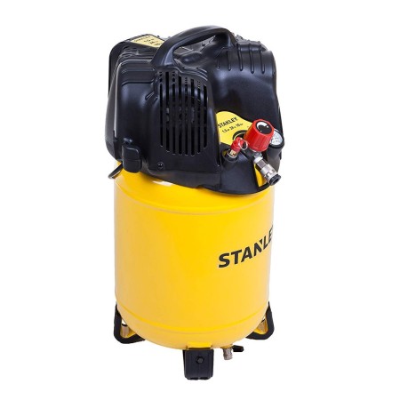 Compressore Aria Stanley 24 Lt Litri Verticale Compatto Elettrico Ruote Valvola