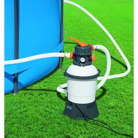 Bestway Pompa 2271Lt/h Piscina Filtro a Sabbia Flowclear Filtraggio Depuratore