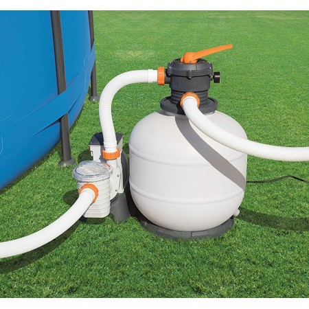 Pompa Filtro per Piscine Esterne a Sabbia Filtraggio 6813 Litri Acqua Bestway