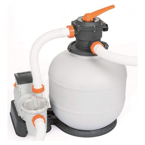 Pompa Filtro per Piscine Esterne a Sabbia Filtraggio 6813 Litri Acqua Bestway