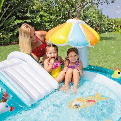 Piscina con Scivolo Alligatore per Bambini Intex Gonfiabile Gioco da Giardino