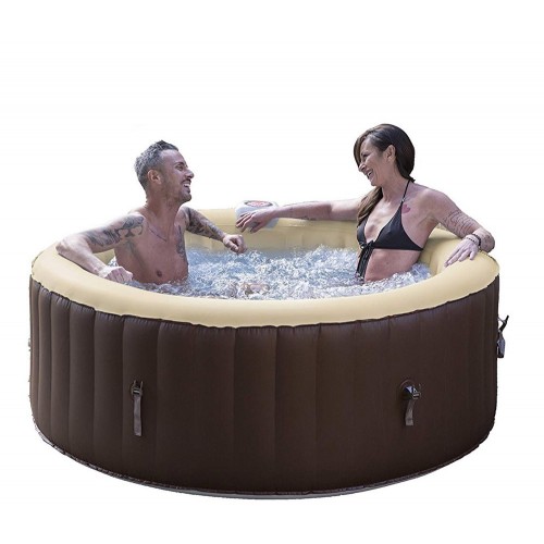 Piscina Spa Gonfiabile Vasca Idromassaggio Riscaldata Pompa Filtro da Esterno