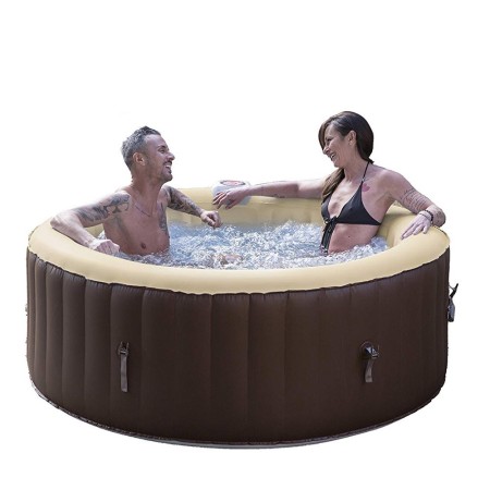 Piscina Spa Gonfiabile Vasca Idromassaggio Riscaldata Pompa Filtro da Esterno