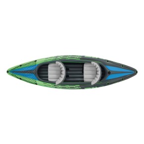 Intex Canoa Kayak Challenger 2 Posti 160 kg Gonfiabile Remi Pagaia da Pesca Mare 2