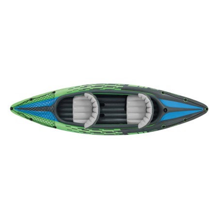 Intex Canoa Kayak Challenger 2 Posti 160 kg Gonfiabile Remi Pagaia da Pesca Mare