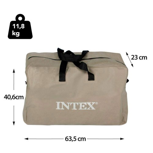 Intex Canoa Kayak 1 posto 100 kg Gonfiabile Pompa Gonfiaggio Remi da Pesca Mare