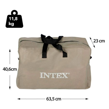 Intex Canoa Kayak 1 posto 100 kg Gonfiabile Pompa Gonfiaggio Remi da Pesca Mare