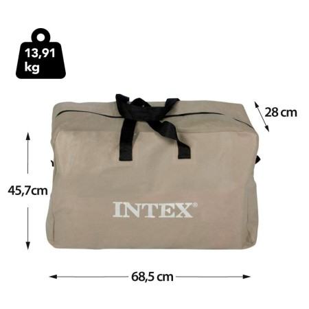 Canoa Gonfiabile 2 posti 180 kg 2 Remi da Campeggio Intex Pesca Accessori Mare 
