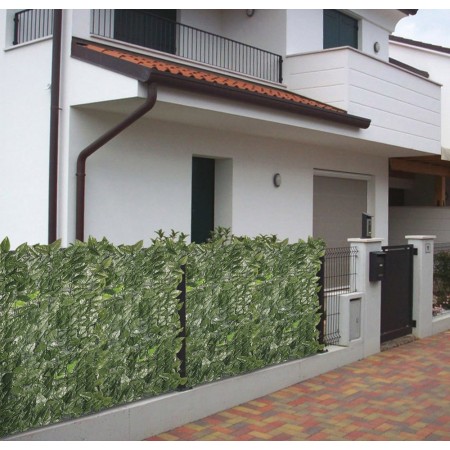 Arella Siepe 1x3 Artificiale Lauro Rete Ombreggiante Giardino Balcone Sintetica