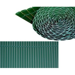 2 Arella Doppia in Bamboo PVC Recinzione 3x1.5 Ombreggiante Verde Beige Plastica 2