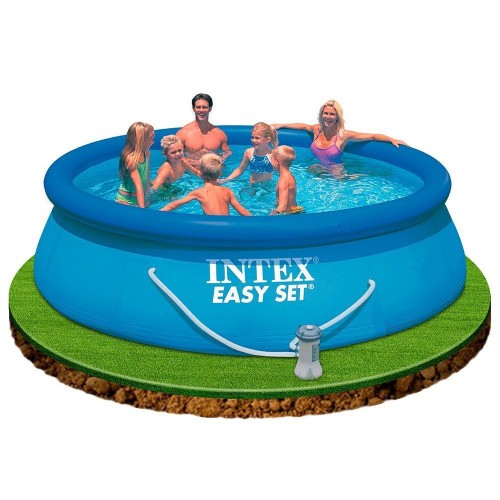 Piscina Rotonda Intex 366x76 Fuoriterra Autoportante Pompa Filtro a Cartuccia