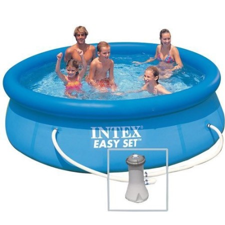 Piscina Rotonda Intex 366x76 Fuoriterra Autoportante Pompa Filtro a Cartuccia