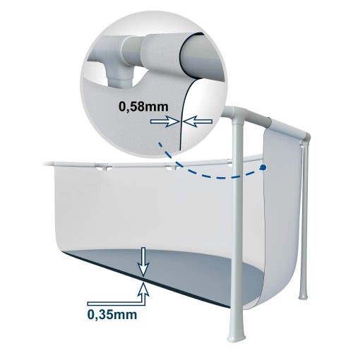 Piscina Fuori Terra 457x107 Intex da Esterno Filtro a Cartuccia Scaletta Rotonda