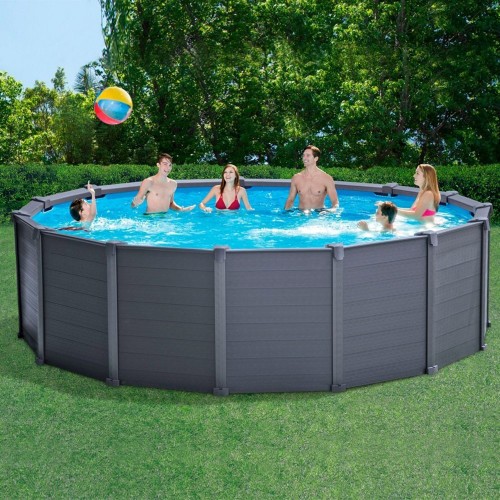 Piscina Fuori Terra Da Esterno 478x124 Intex Acciaio Filtro Giardino Rotonda 
