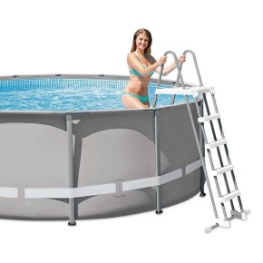 Intex Scaletta 4 Gradini 132 Scala per Piscina di Sicurezza Fuoriterra Accessori 2