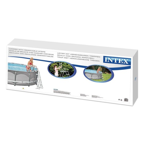 Intex Scaletta 4 Gradini 107 Piscina Scala Sicurezza Fuoriterra Bambini Giardino