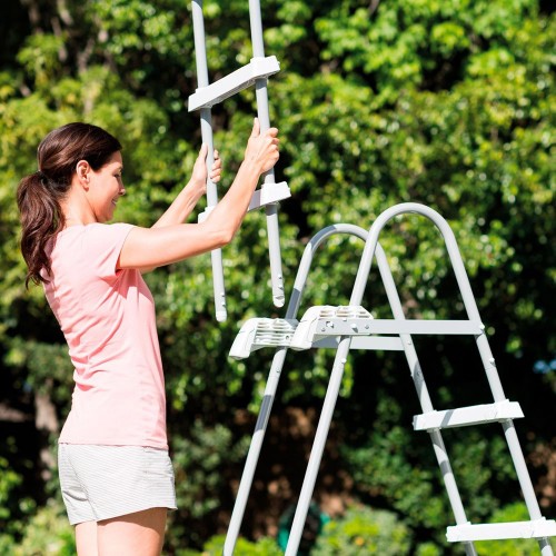 Intex Scaletta 4 Gradini 107 Piscina Scala Sicurezza Fuoriterra Bambini Giardino