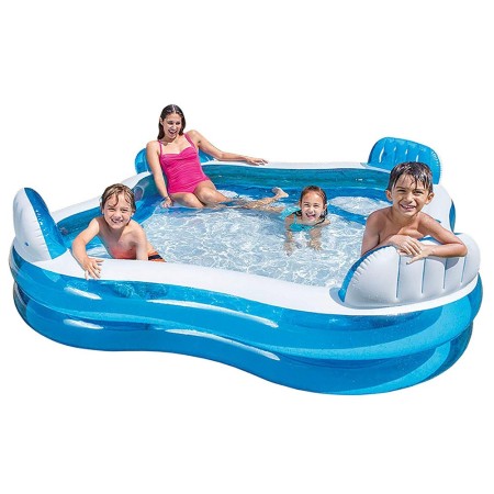 Intex Piscina Gonfiabile per Bambini Quadrata Giardino Fuoriterra da Esterno