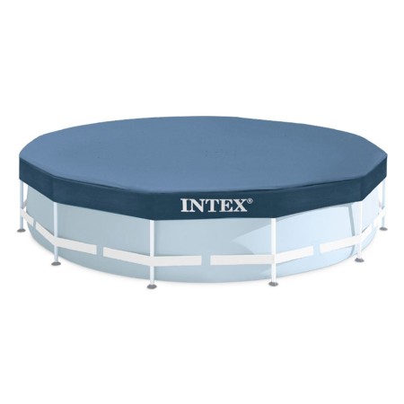 Telo Copri Piscina Rotonda 305 cm Frame Steel Copertura Protezione Intex Corde