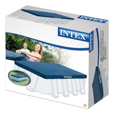 Telo Copri Piscina 400x200 cm Frame Rettangolare Fuoriterra Intex Copertura