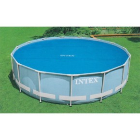Intex Copri Piscina Telo Termico 488 cm Rotonda Copertura Autoportante Frame