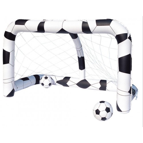 Porta Gonfiabile Calcio 2 Palloni Inclusi Gioco per tutti Giardino Mare Spiaggia