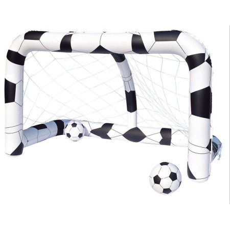 Porta Gonfiabile Calcio 2 Palloni Inclusi Gioco per tutti Giardino Mare Spiaggia