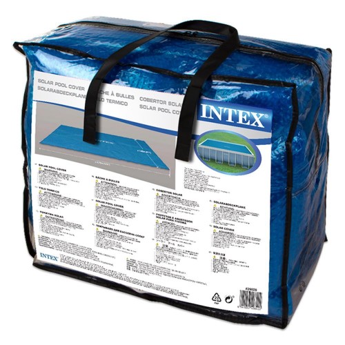 Copri Piscina Telo Termico 488x244 Rettangolare Copertura Intex Frame Solare