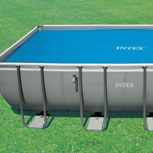 Copri Piscina Telo Termico 488x244 Rettangolare Copertura Intex Frame Solare