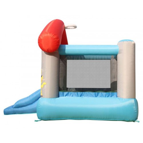 Castello Gonfiabile per Bambini Tappeto con Scivolo Feste Compleanno Motore Aria