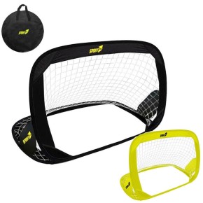 Mini Porta da Calcio Pop Up Pieghevole Rete 4 Piccchetti Calcetto per Bambini