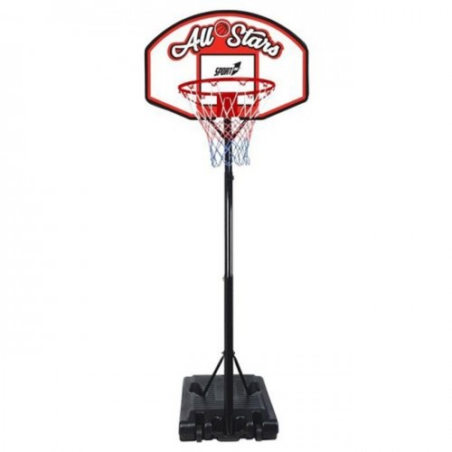 Tabellone Piantana da Basket con Ruote Canestro Altezza Regolabile Pallacanestro