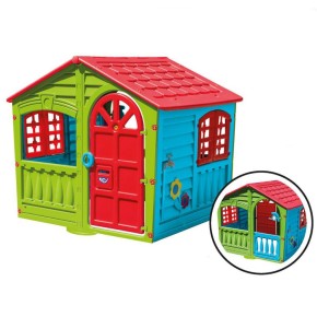 Casetta per Bambini da Giardino in Resina Plastica Gioco Bimbi Esterno Interno