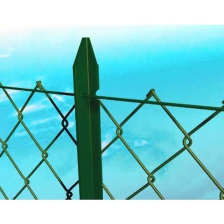 10 Pali per Recinzione 150 cm Ferro Plastificato Paletti Verdi da Rete Giardino