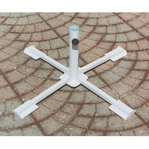 Base a Croce per Ombrellone Palo 38 50 mm Centrale Decentrato Acciaio Giardino