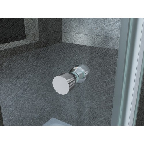 Box Cabina Doccia 1 Anta Battente 70 80 90 100 Angolare 8mm in Cristallo Vetro